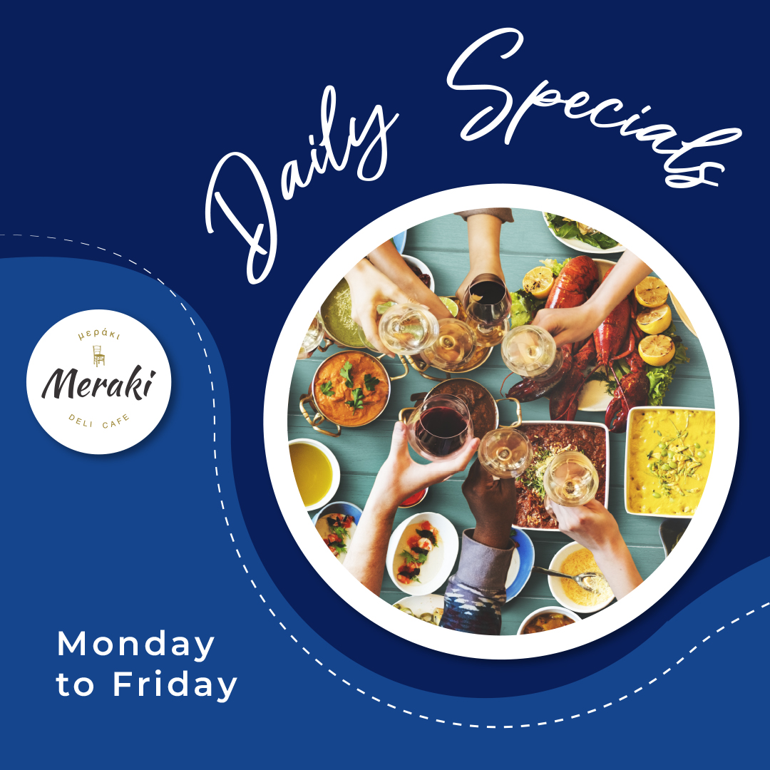 Daily specials, Monday to Friday