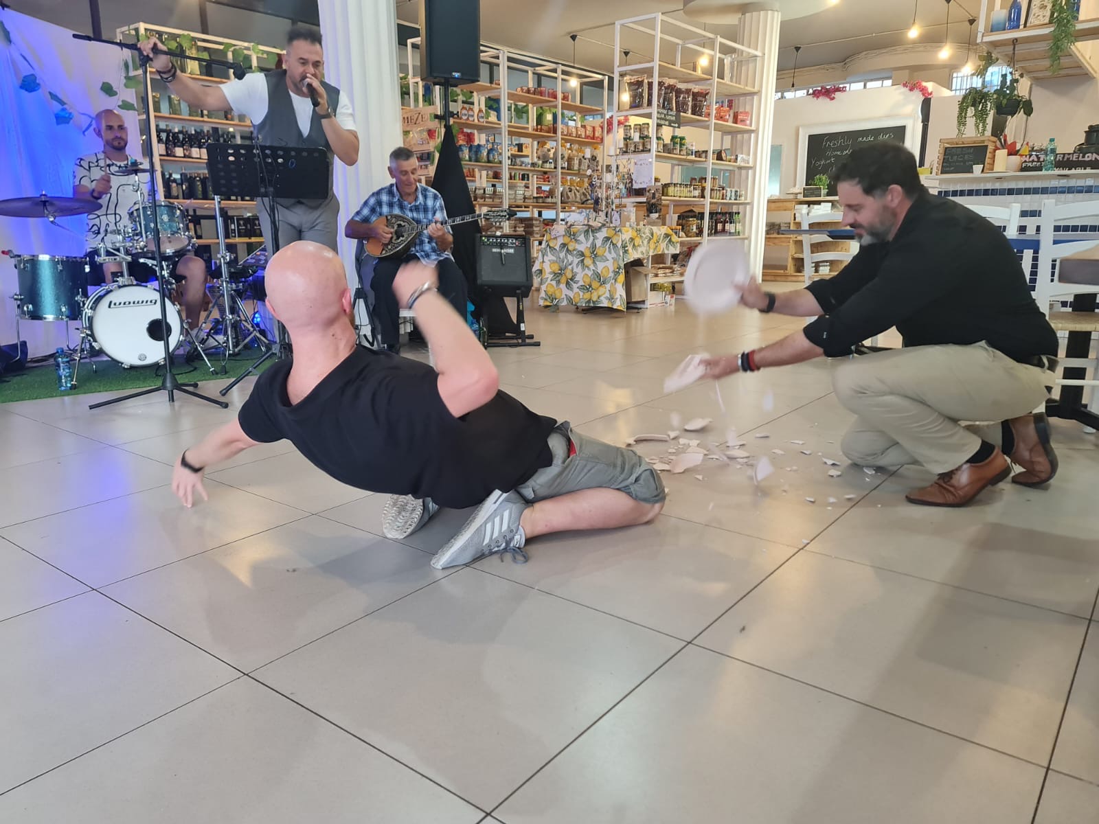 Dancing & plate smashing