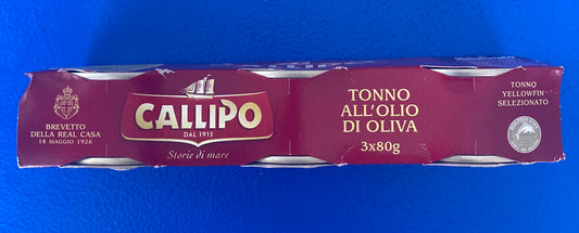 Callipo Tonno All'Olio di Oliva 3x80g