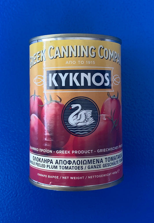 Kyknos Whole Peeled Plum Tomatoes 400g